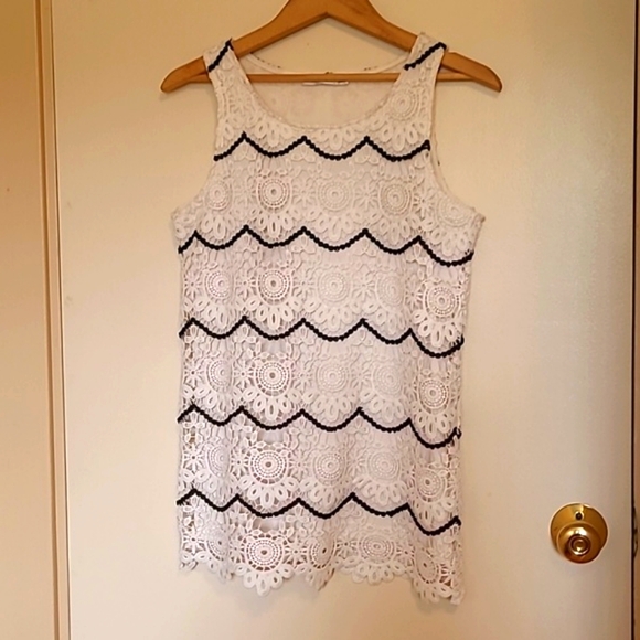 Ricki's Crochet Tunic Top - Picture 1 of 9